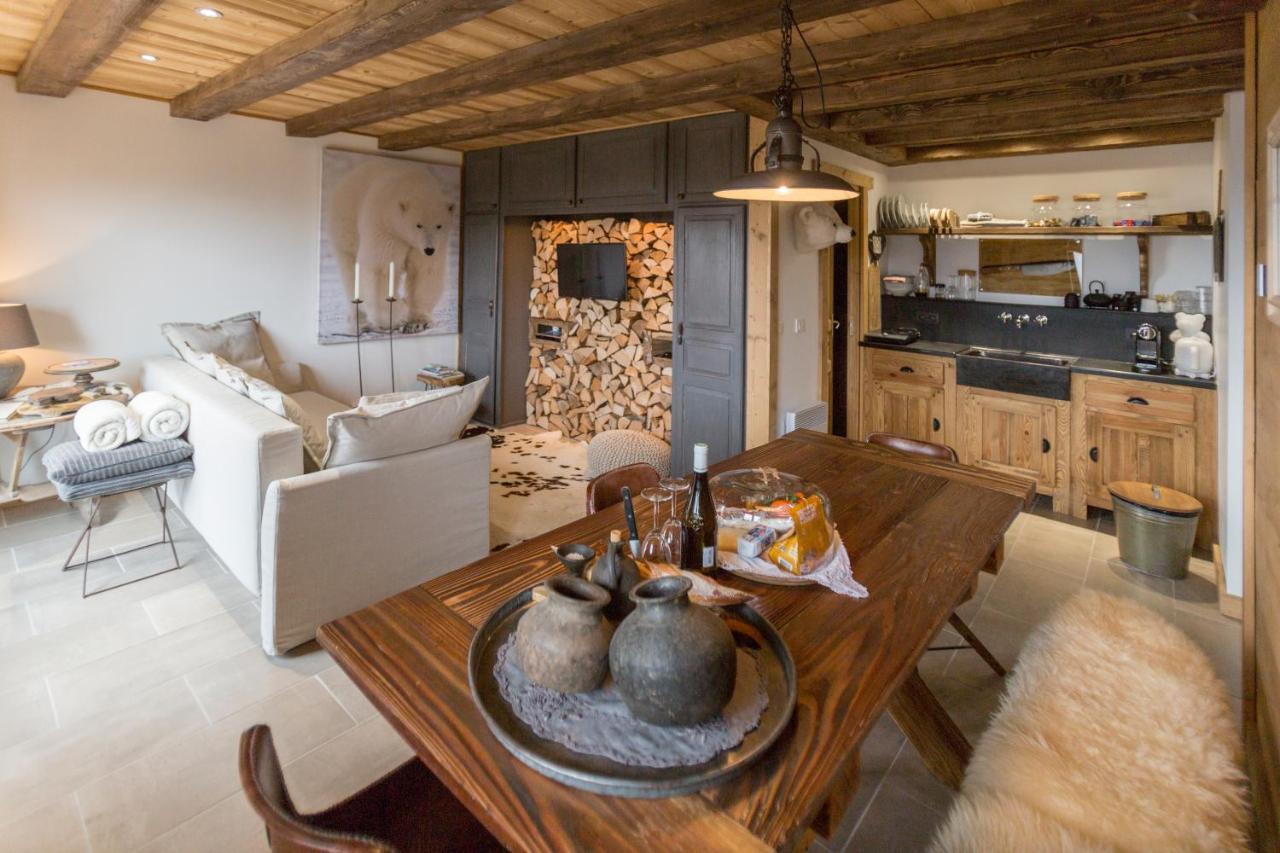 L'Ours Blanc Lodge Le Biot Exteriér fotografie