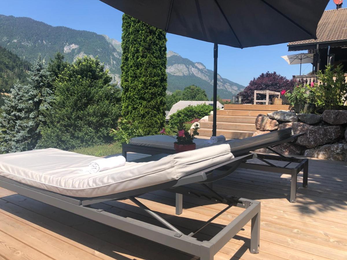 L'Ours Blanc Lodge Le Biot Exteriér fotografie
